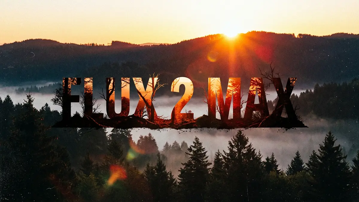 Der Schwarzwald mit Flux Schriftzug